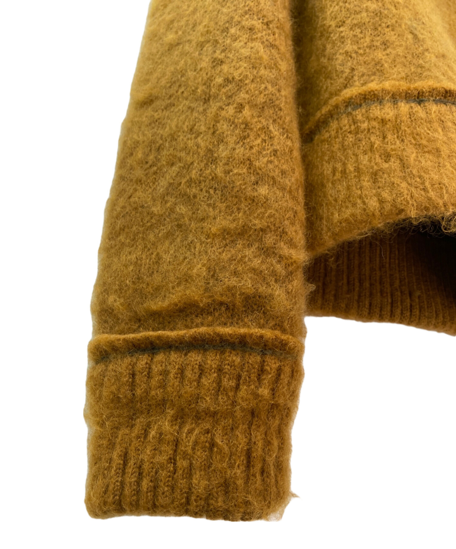 中古・古着通販】sacai (サカイ) Mohair Knit Pullover ブラウン
