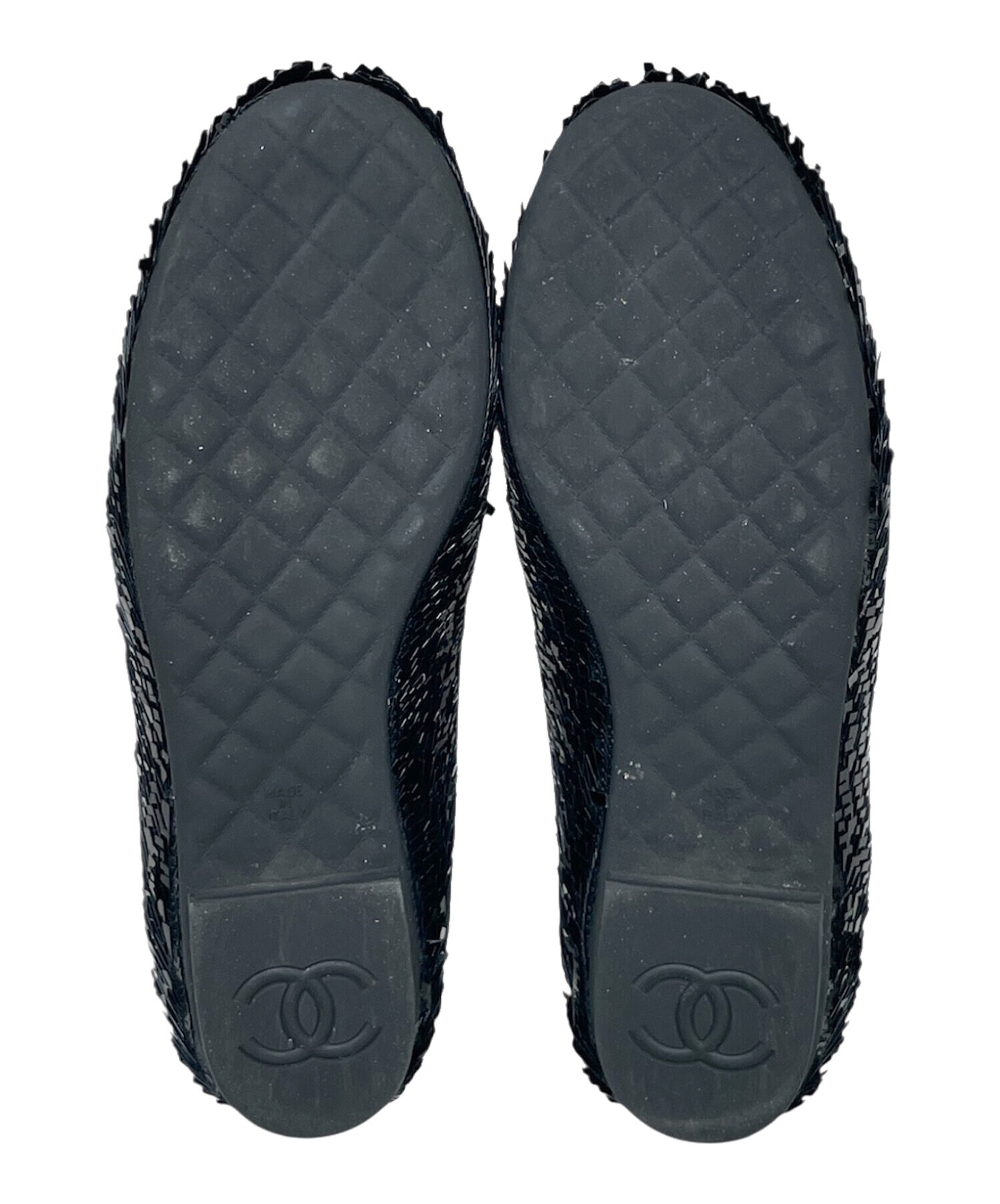 中古・古着通販】CHANEL (シャネル) ローファーパンプス ブラック