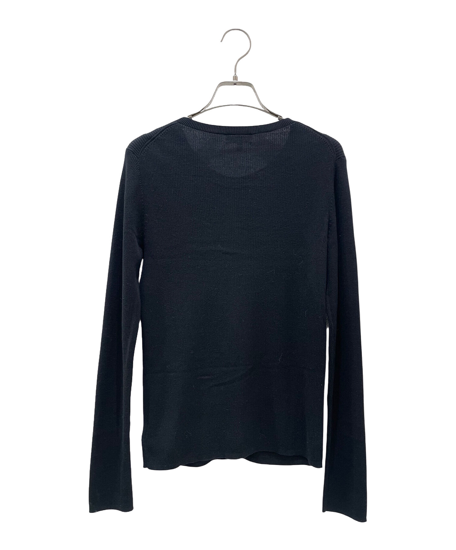 中古・古着通販】theory (セオリー) 薄手カーディガン ブラック サイズ