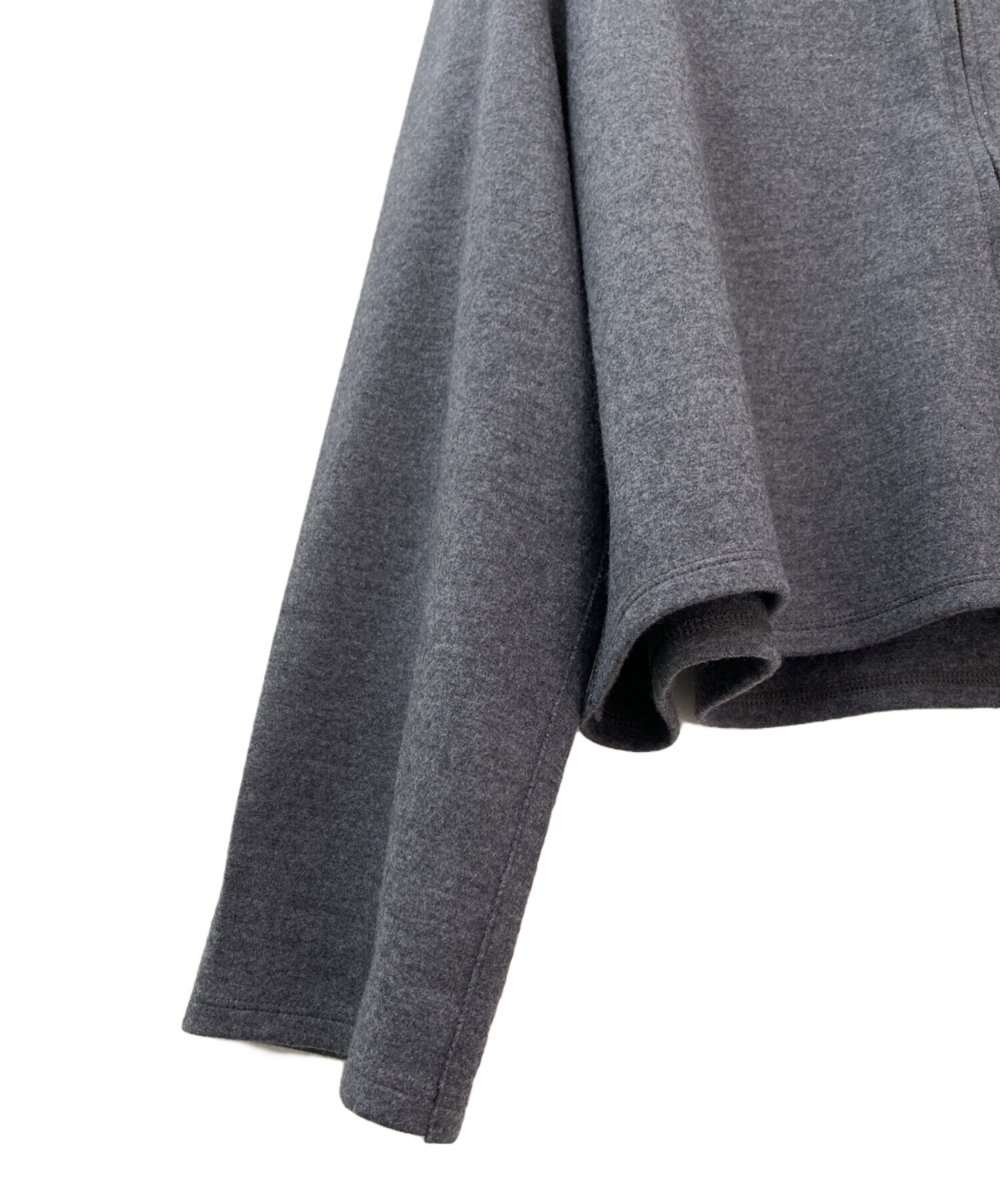 中古・古着通販】Conte (コンテ) フーデッド ジップパーカー グレー