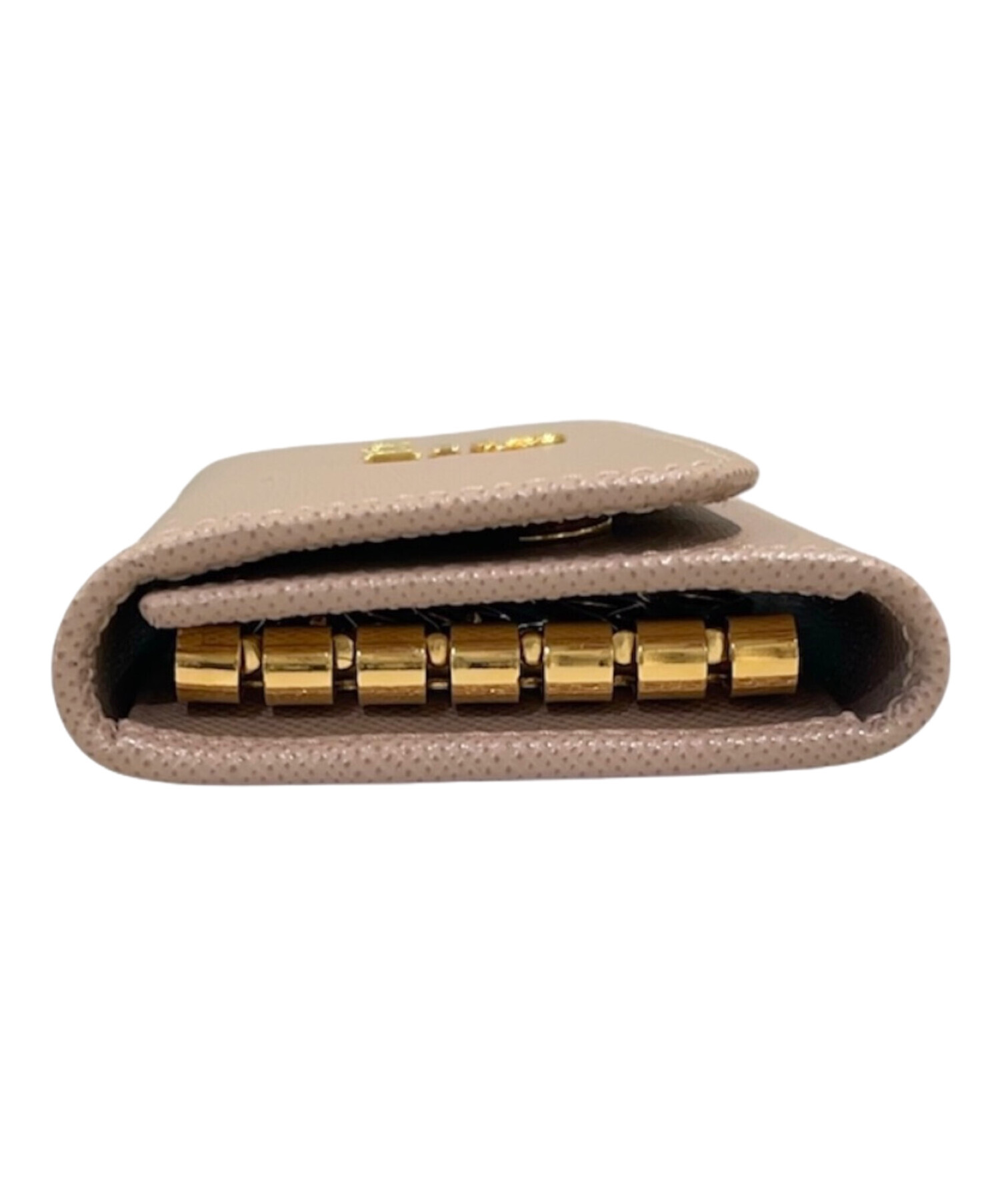 【中古】プラダ6連キーケース　珍しい千鳥格子柄 中古・古着通販】PRADA (プラダ) 6連キーケース ピンク｜ブランド