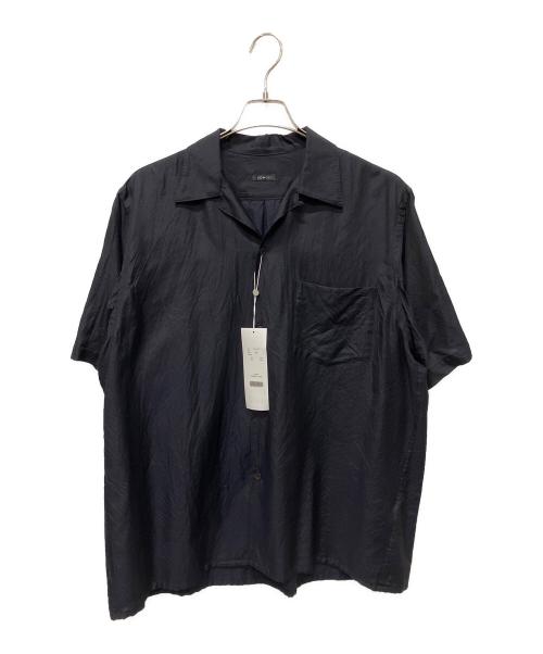 COMOLI コモリ カジュアルシャツ L 黒 【古着】【中古】【送料無料】 中古・古着通販】COMOLI (コモリ) 24SS ウールシルク 半袖オープン
