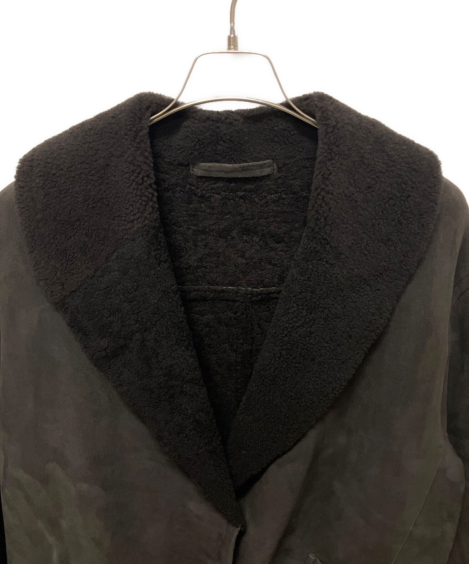 中古・古着通販】COMOLI (コモリ) シープスキン ショールカラーコート 