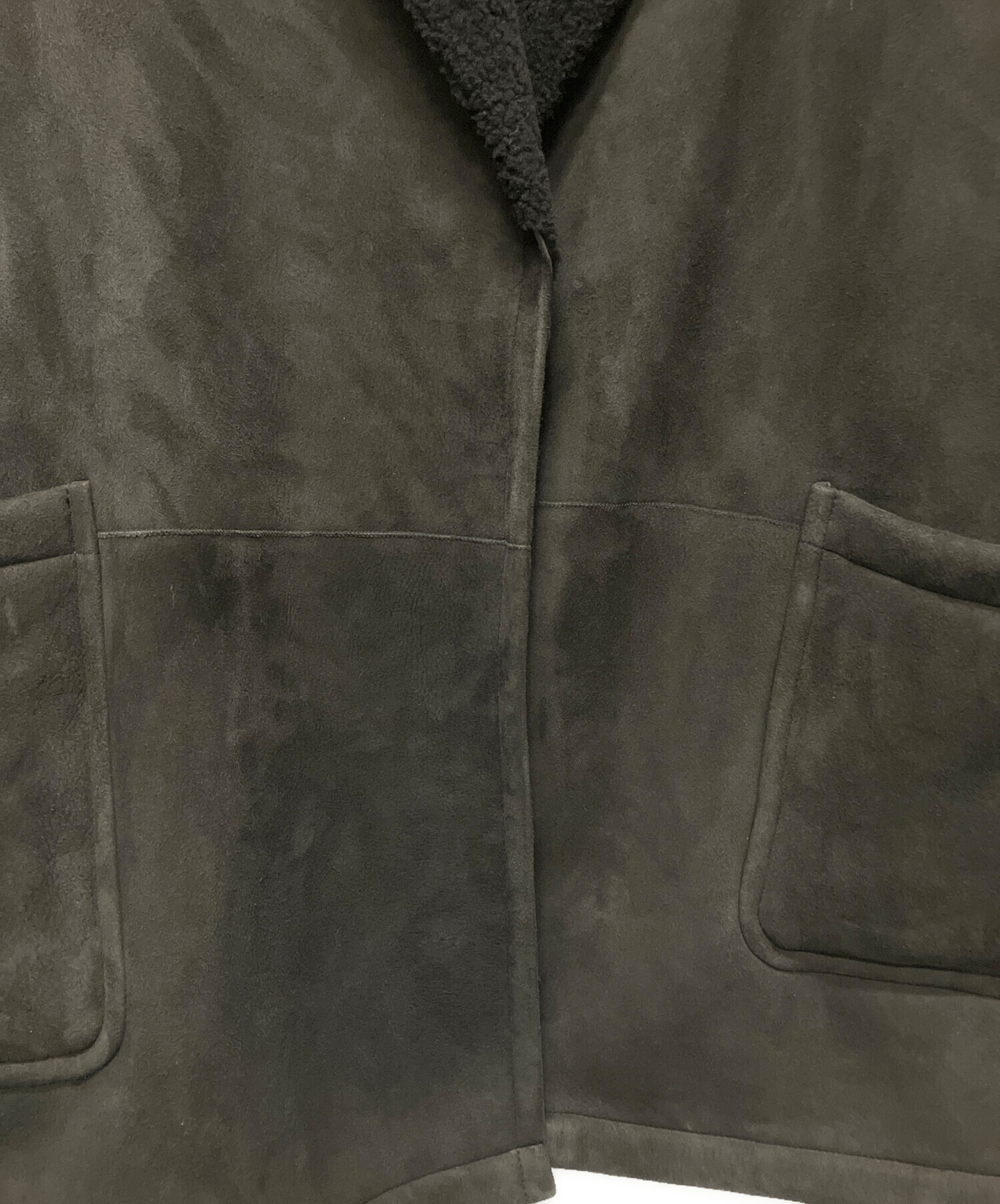 中古・古着通販】COMOLI (コモリ) シープスキン ショールカラーコート