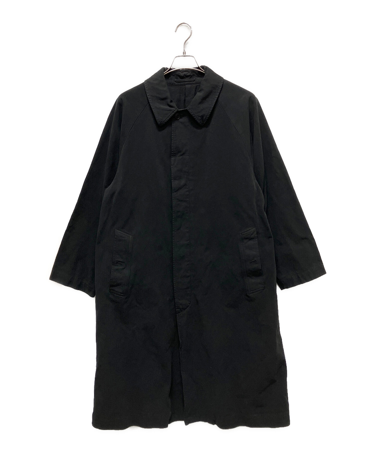 COMOLI 24AW 製品染めバルカラーコート BLACK サイズ2 24aw COMOLI コモリ 製品染め バルカラーコート ブラック サイズ2