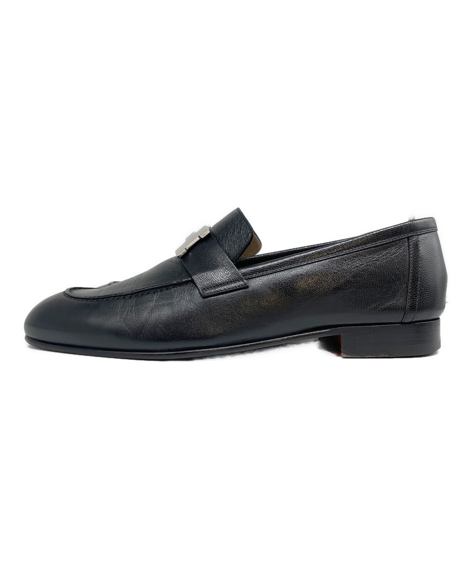 中古・古着通販】HERMES (エルメス) モカシン《パリ》 ブラック サイズ