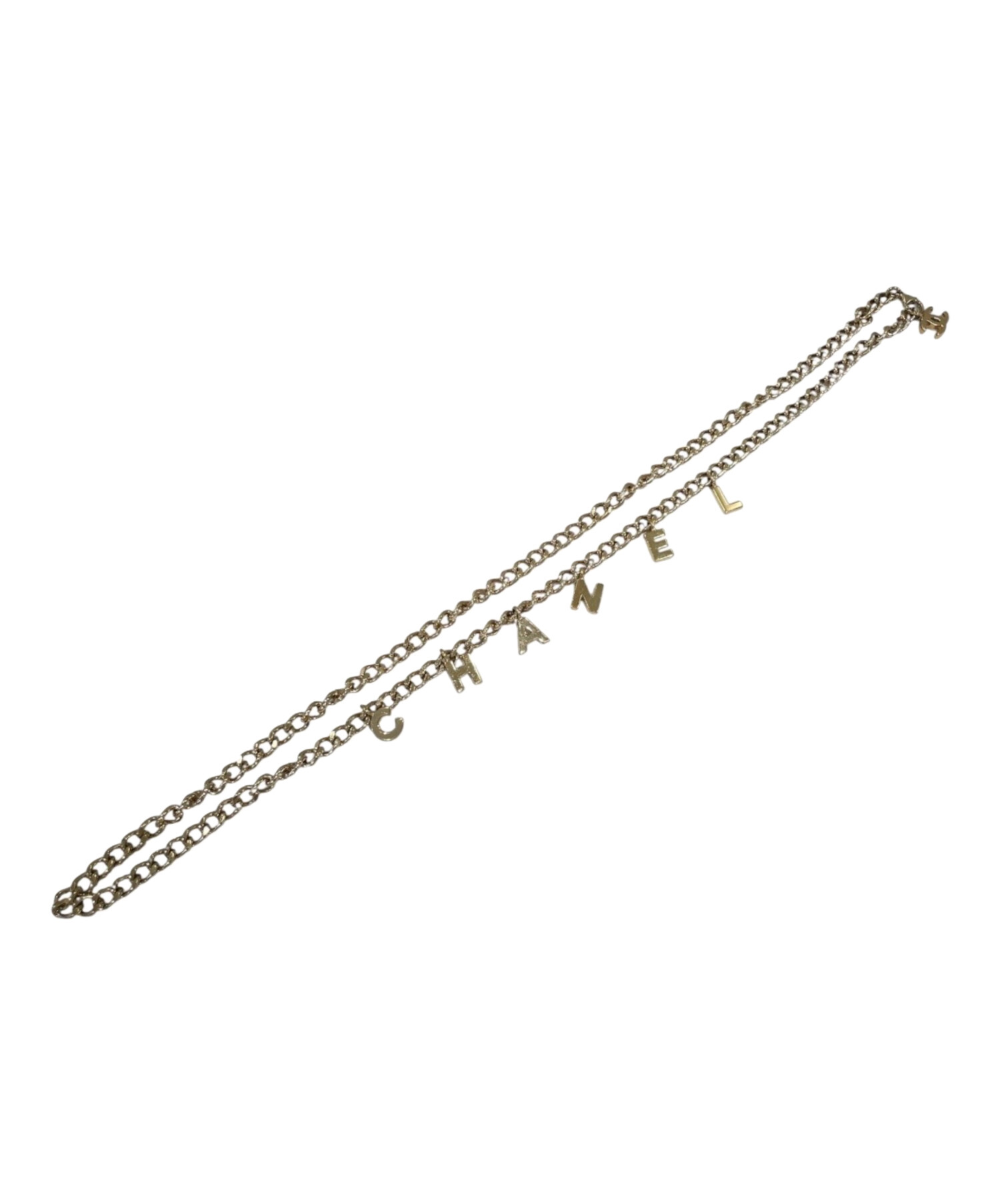 シャネル ココマーク カメリア チェーンベルト メタル レディース CHANEL 【中古】 【アパレル・小物】 中古・古着通販】CHANEL (シャネル) ココマーク ロゴチェーンベルト