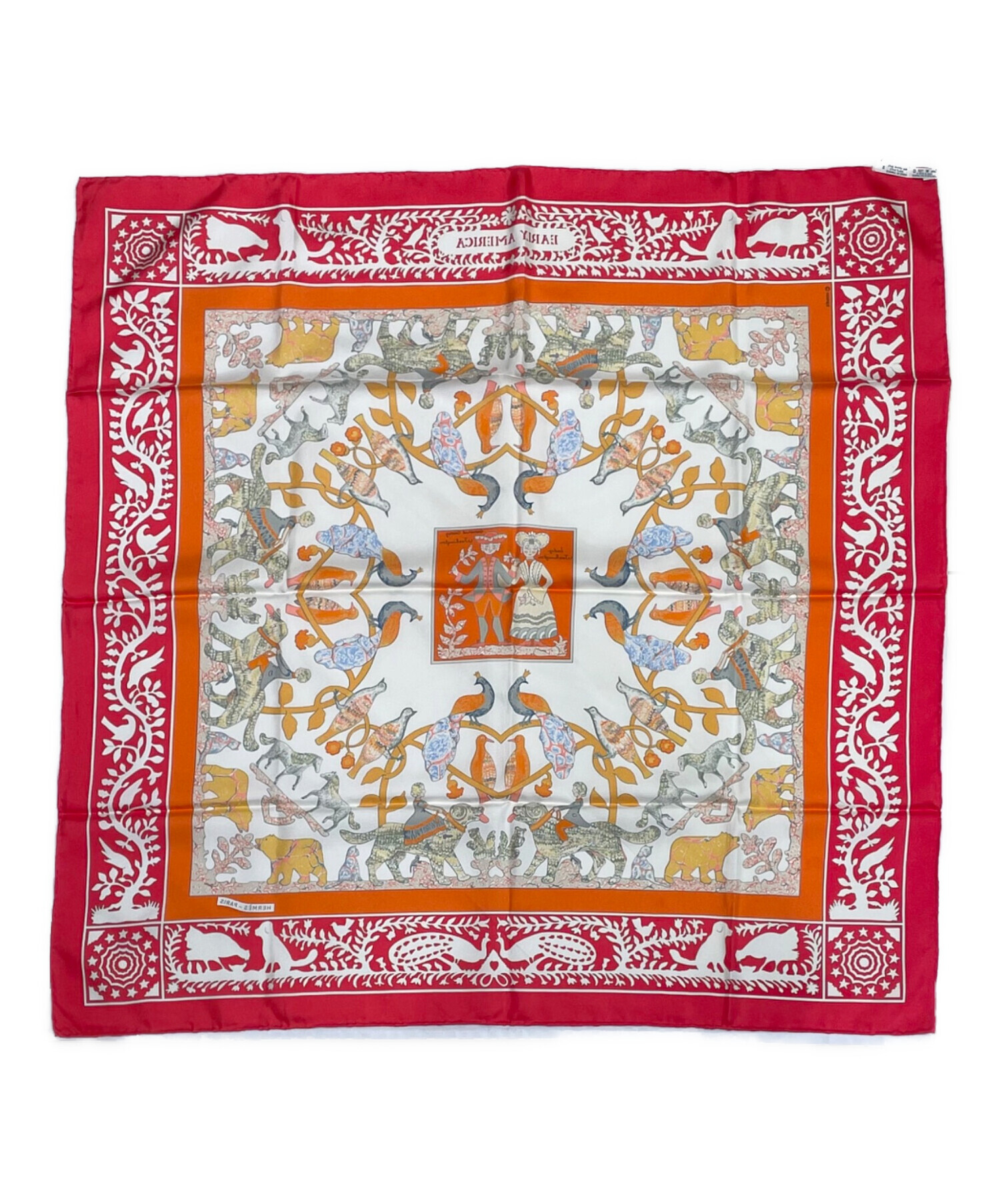 中古・古着通販】HERMES (エルメス) カレ90《EARLY AMERICA （古き良き