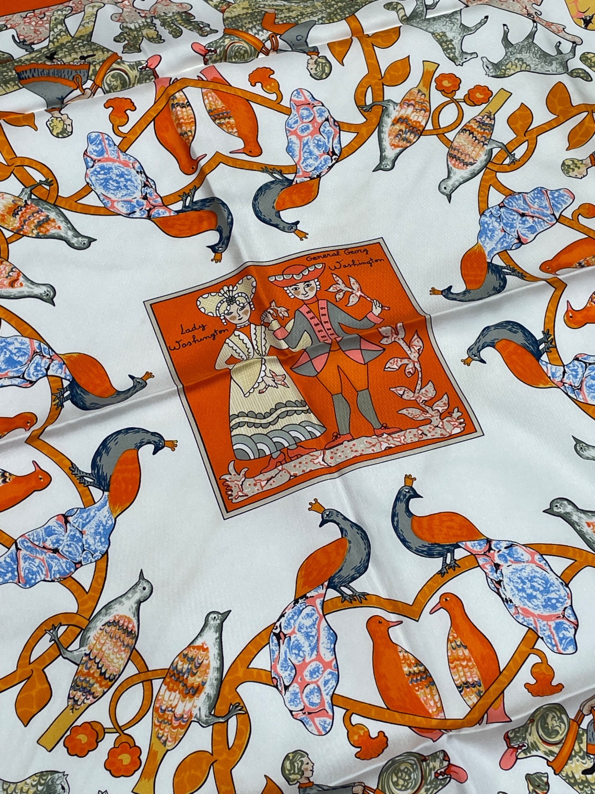 中古・古着通販】HERMES (エルメス) カレ90《EARLY AMERICA （古き良き