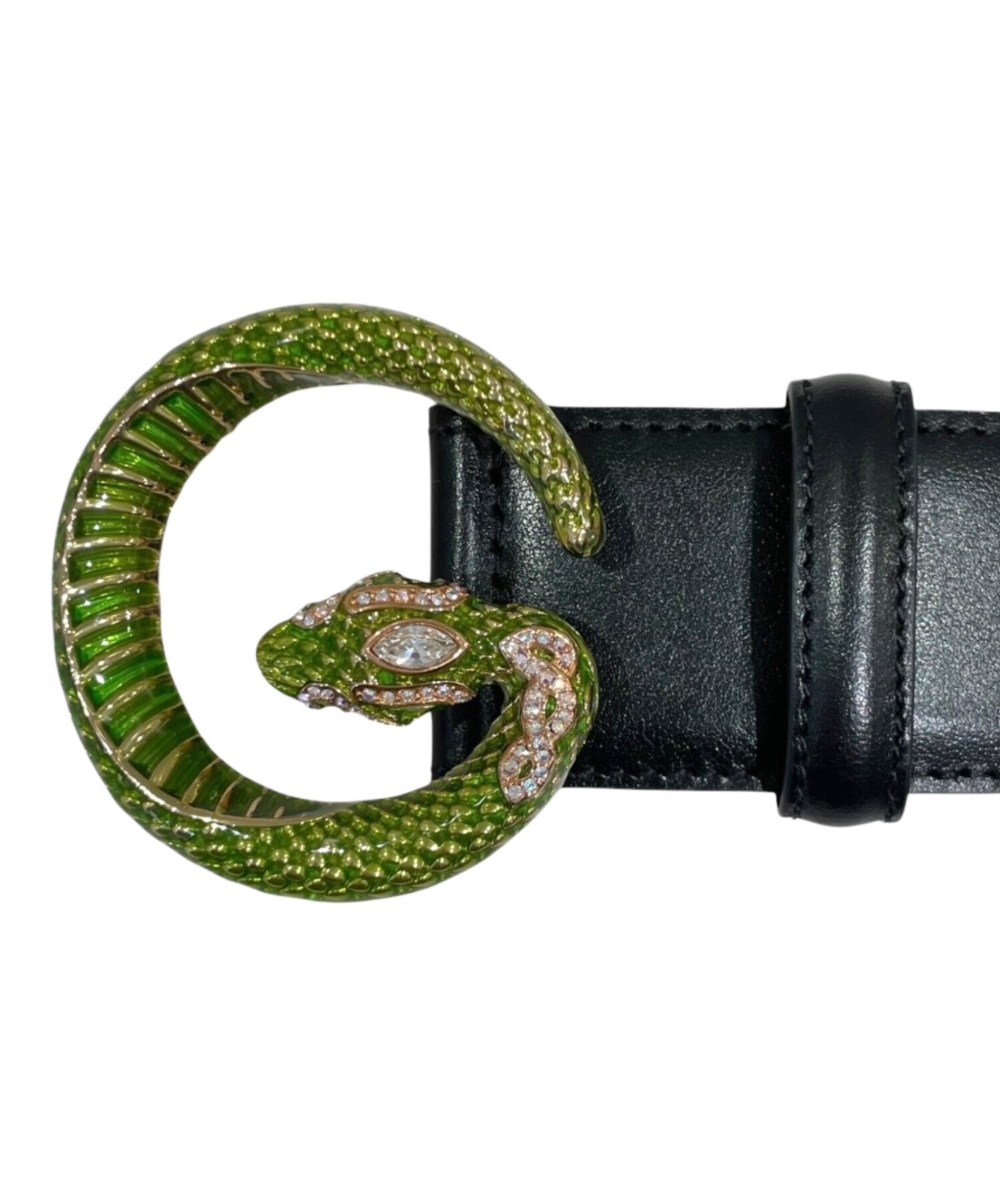 GUCCI グッチ スネークパターン ベルト GG 中古・古着通販】GUCCI (グッチ) スネークプリントレザーベルト/GG