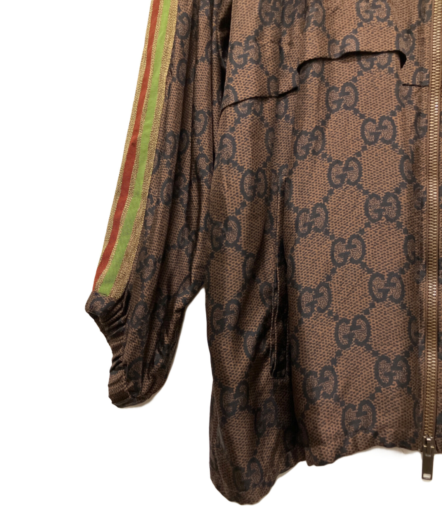 中古・古着通販】GUCCI (グッチ) GGスプリーム ロゴ ジップアップ 