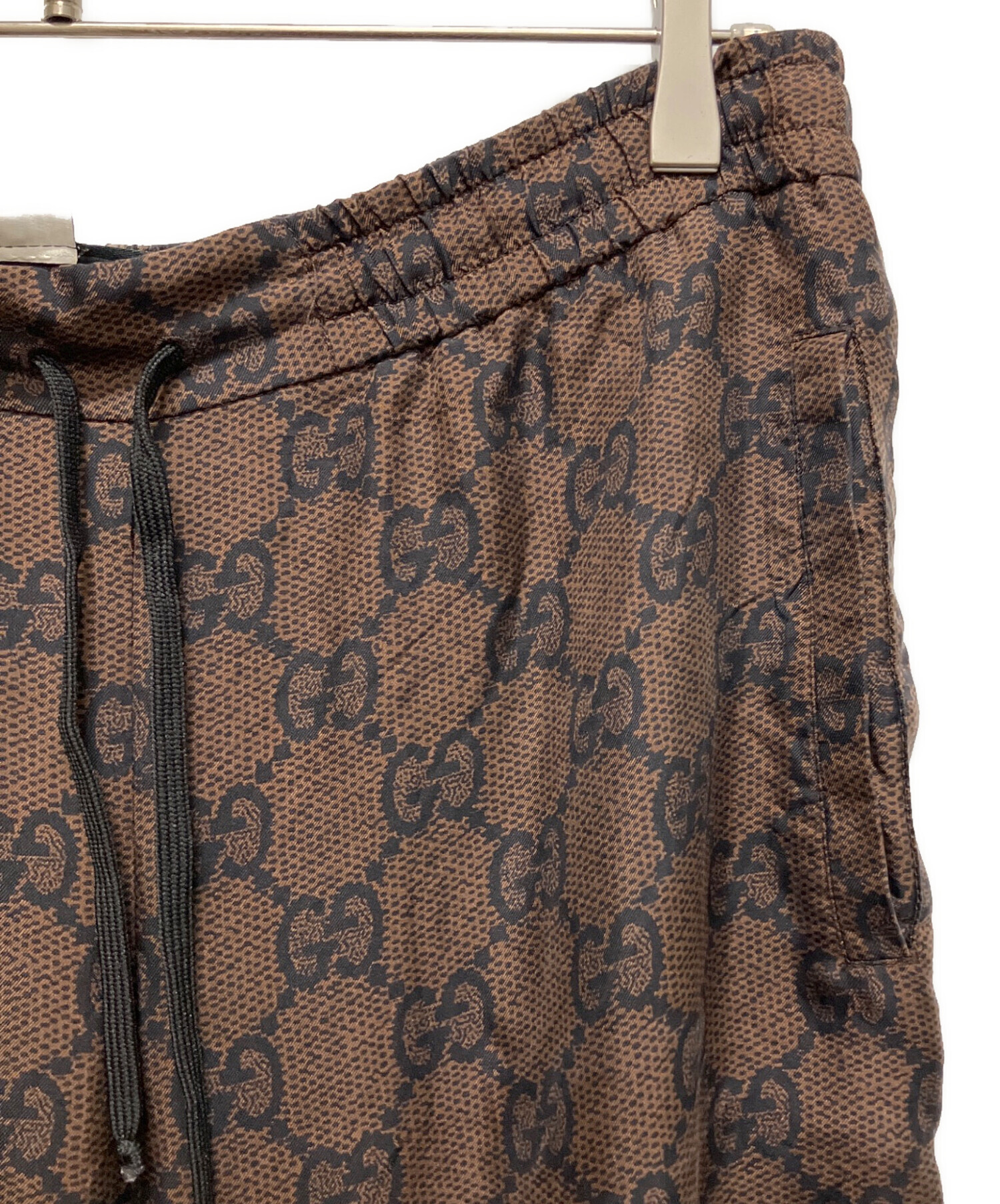 値下げ　グッチ　GUCCI スプリームニット　ブラウン×ゴールド　Sサイズ 中古・古着通販】GUCCI (グッチ) ニット ブラウン サイズ:8｜ブランド