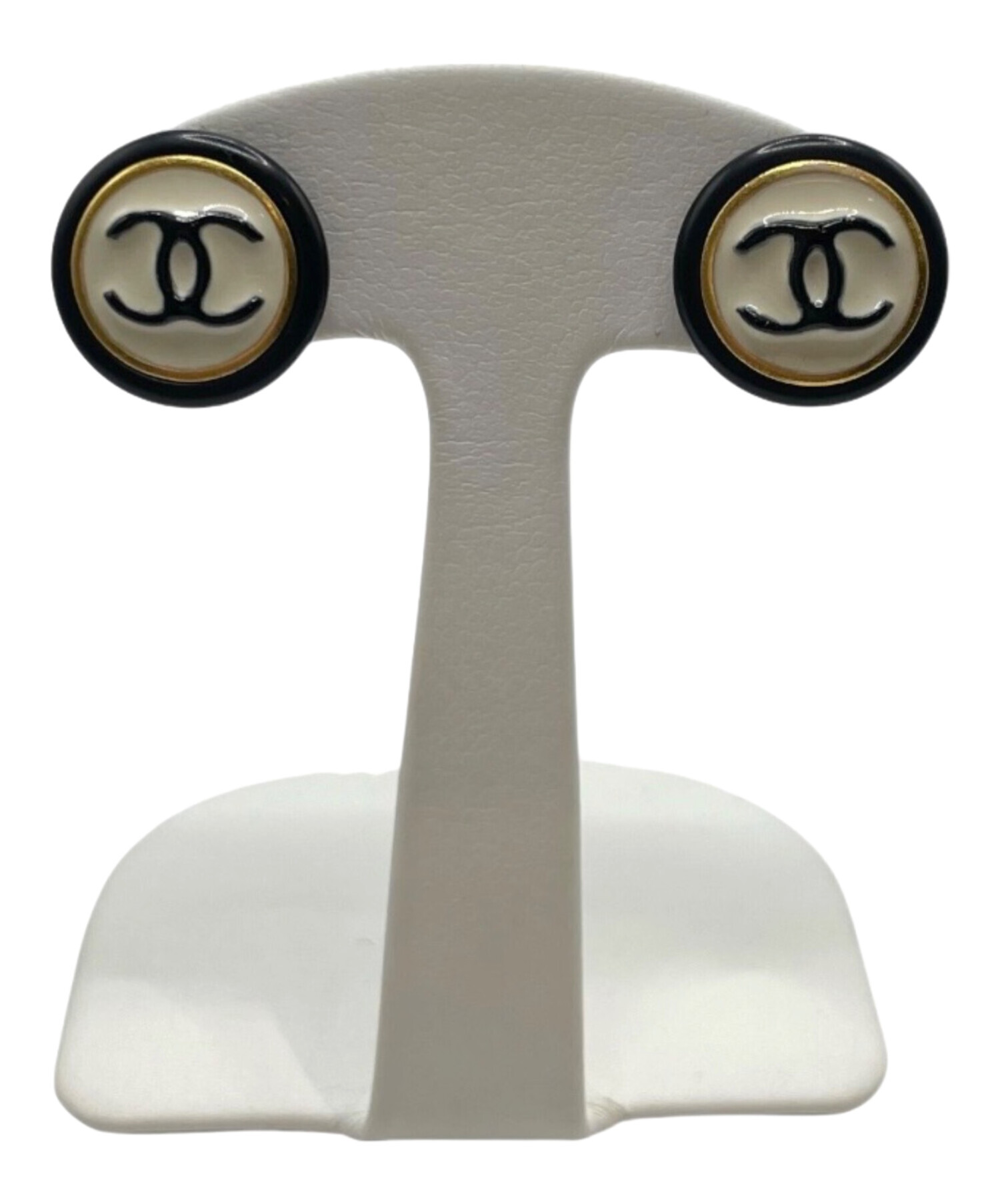 中古・古着通販】CHANEL (シャネル) ココマークイヤリング ブラック 