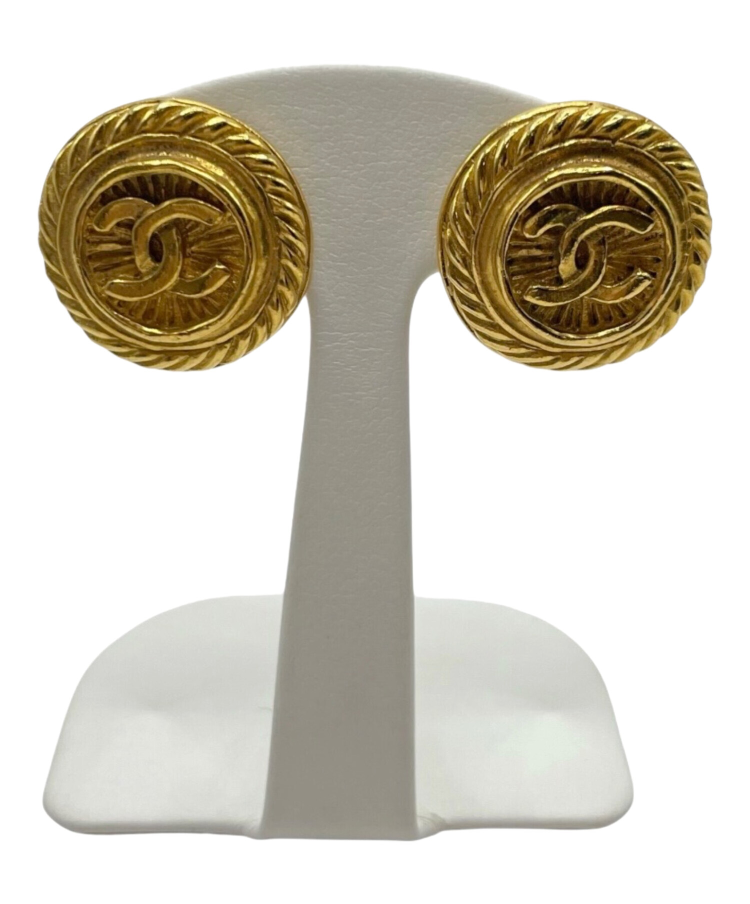 中古・古着通販】CHANEL (シャネル) ココマークイヤリング ゴールド 