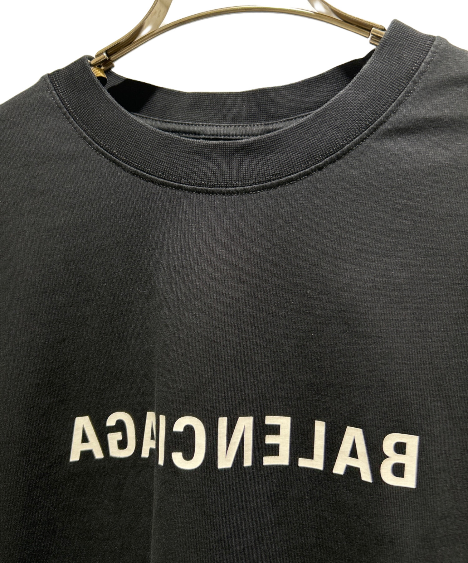 中古・古着通販】BALENCIAGA (バレンシアガ) ミラープリントロゴT