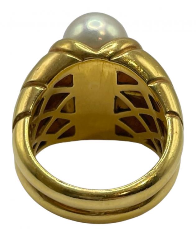 中古・古着通販】BVLGARI (ブルガリ) パッソドッピオパールリング 