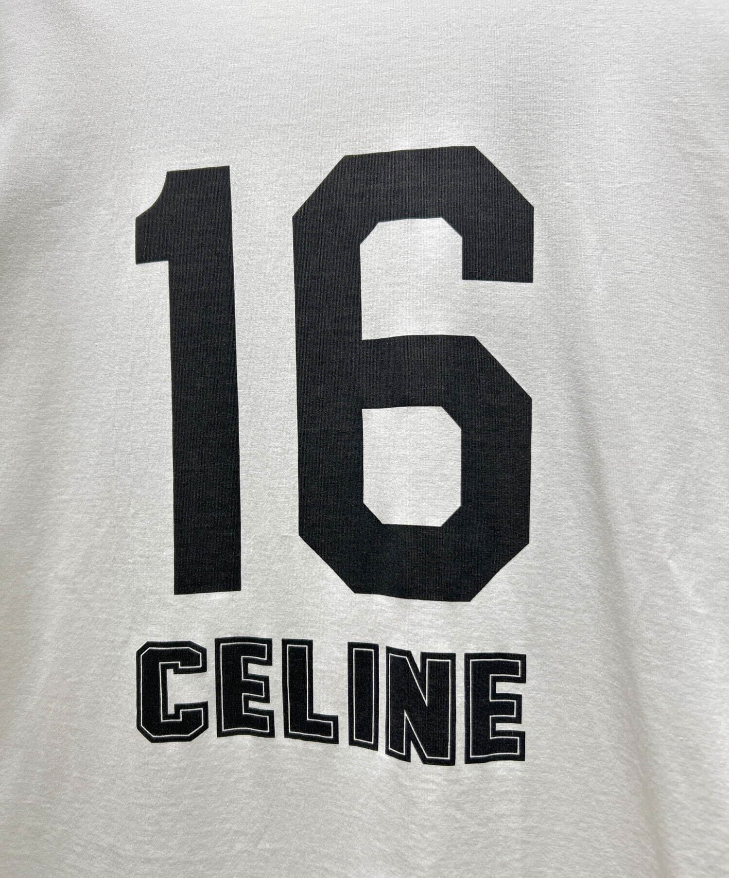 【今月まで】CELINE 長袖 最終値下げ 中古・古着通販】CELINE (セリーヌ) 16 Loose Print Long Sleeve T