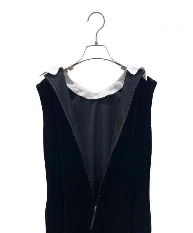 【美品】フォクシー ベロアノアール ノースリーブワンピース ブラック 40 中古・古着通販】VELOUR NOIR by FOXEY NEWYORK (ベロア ノワール by