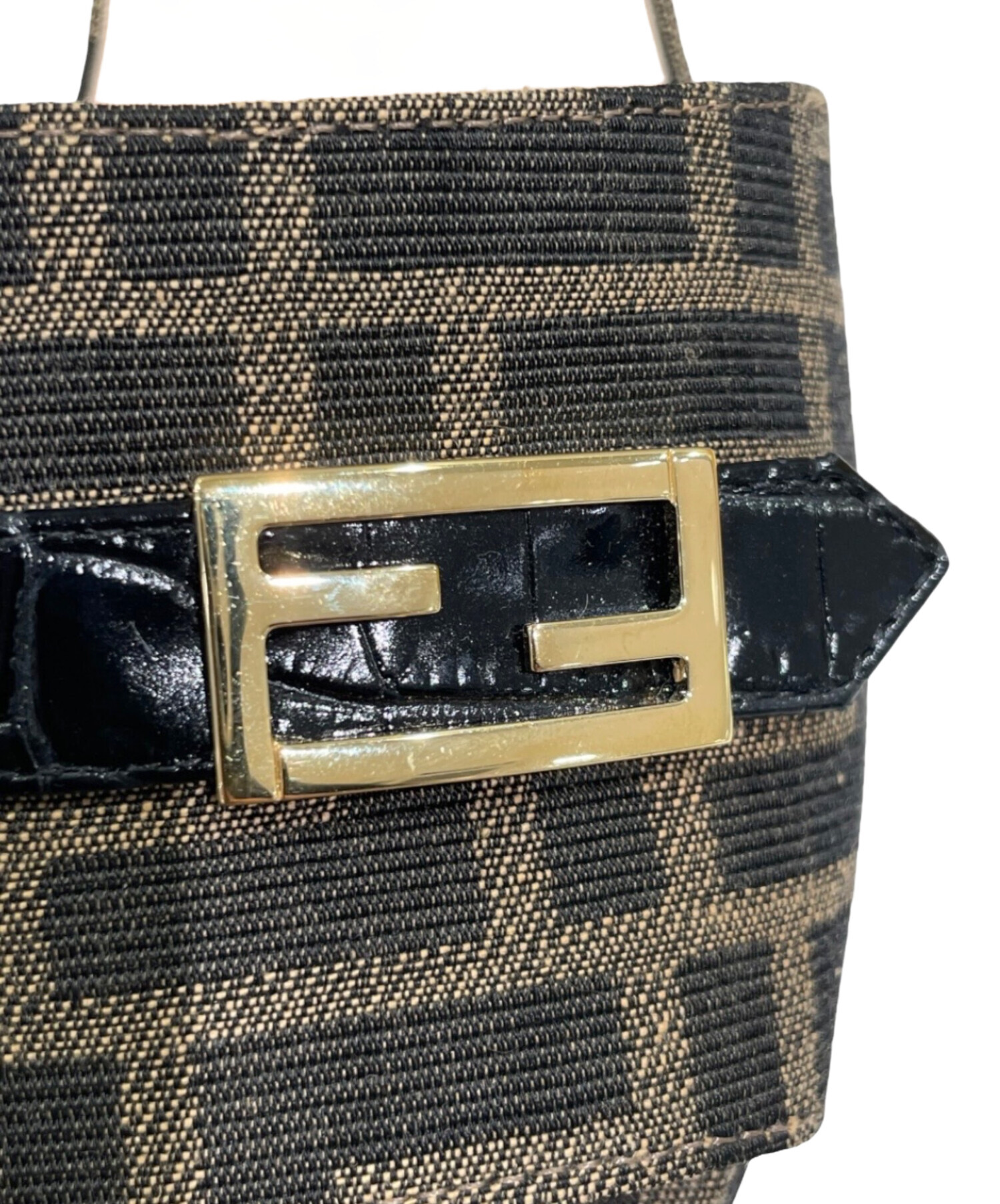 中古・古着通販】FENDI (フェンディ) ズッカ柄ミュール ブラウン