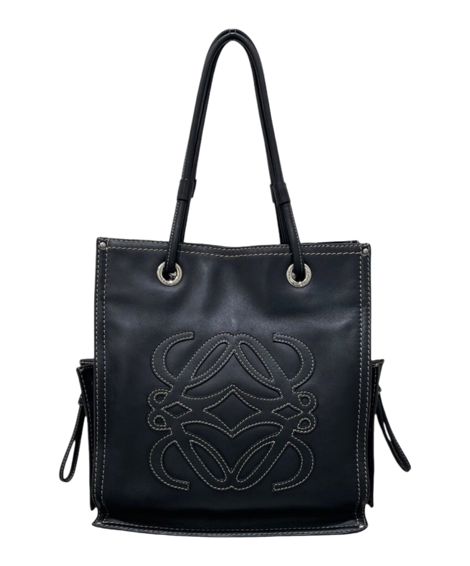 中古・古着通販】LOEWE (ロエベ) アナグラムショッパーバッグ ブラック