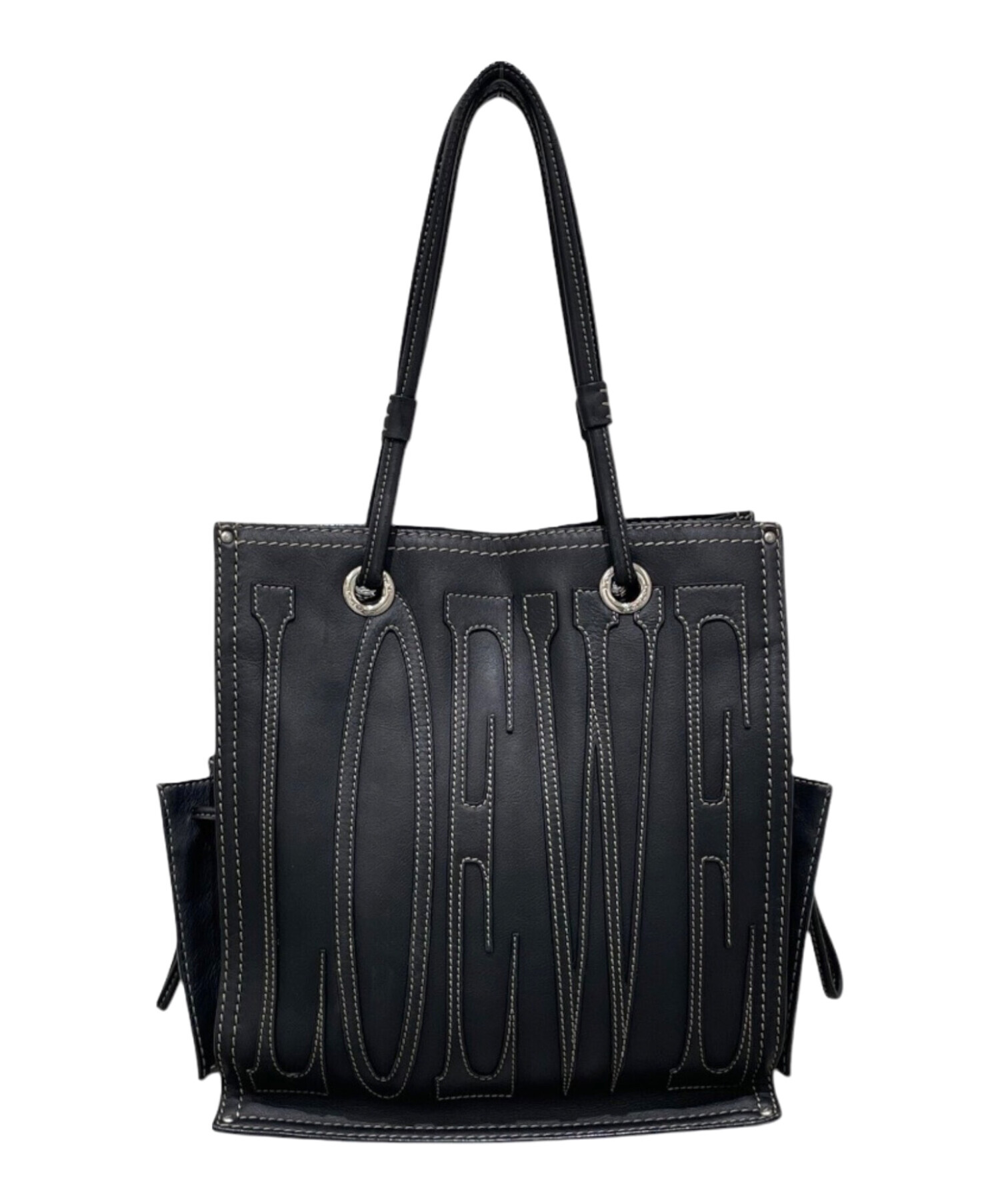 中古・古着通販】LOEWE (ロエベ) アナグラムショッパーバッグ ブラック