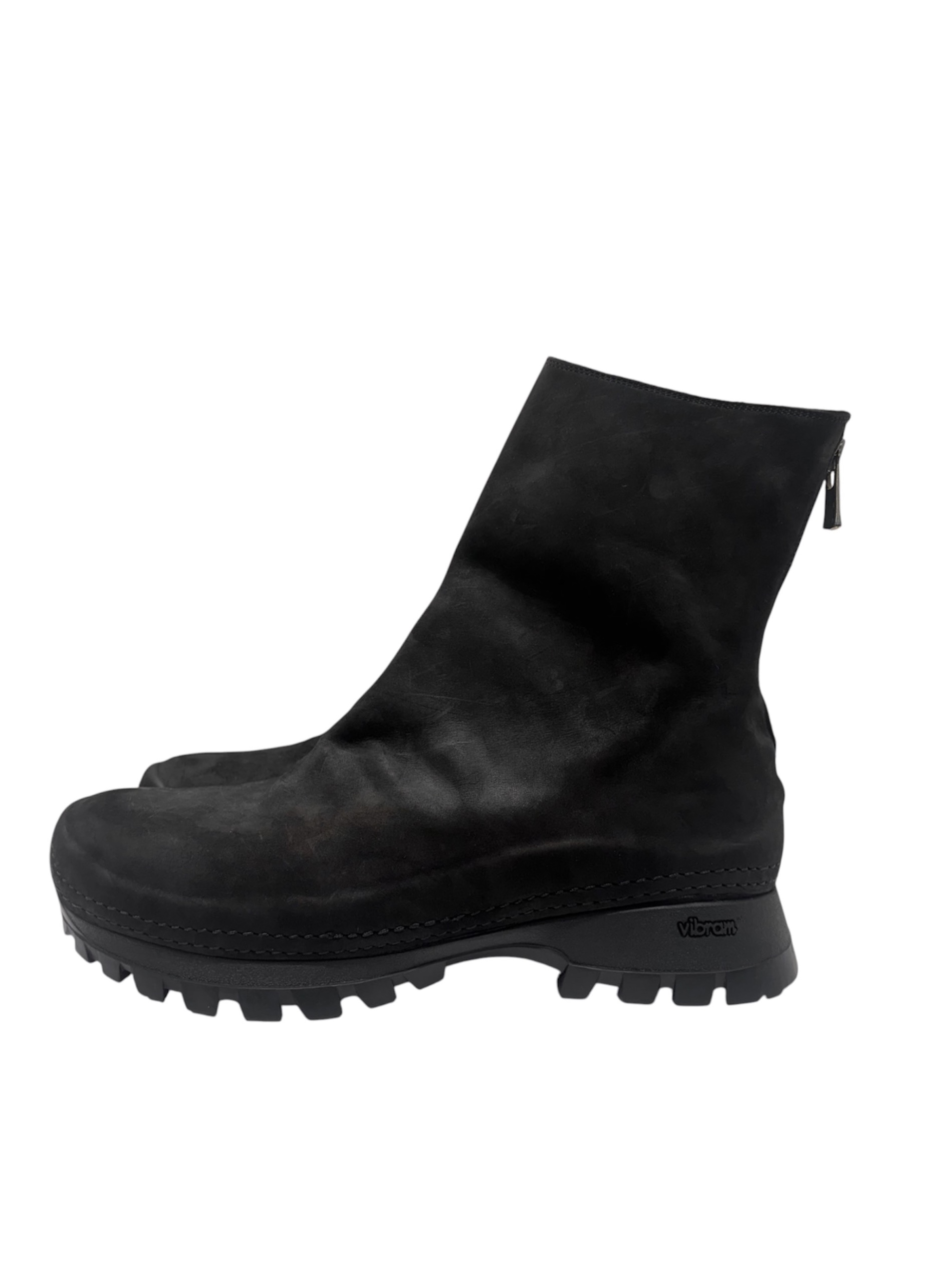 中古・古着通販】GUIDI (グイディ) バックジップブーツ ブラック
