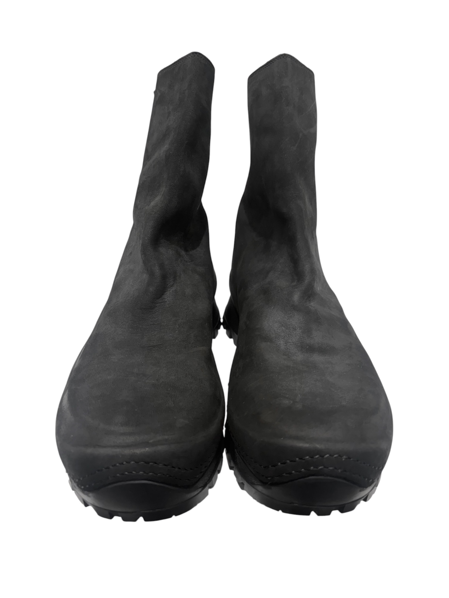 中古・古着通販】GUIDI (グイディ) バックジップブーツ ブラック