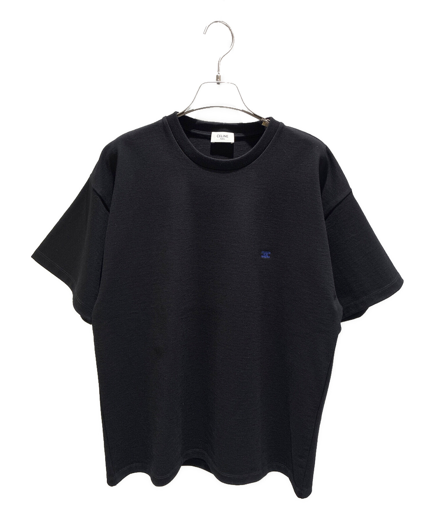 CELINE ルーズ Tシャツ ブラック 中古・古着通販】CELINE (セリーヌ) ルーズ Tシャツ / コットン