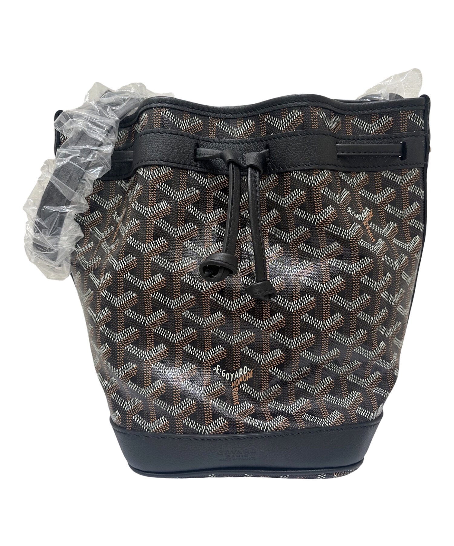 GOYARDゴヤール　プティ フロ　ブラック 中古・古着通販】GOYARD (ゴヤール) プティ・フロ バケットバッグ