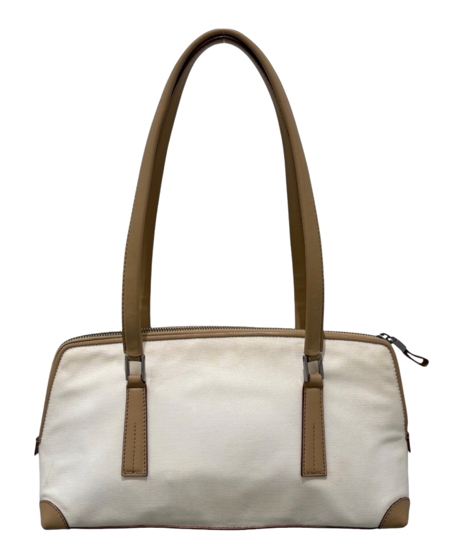 中古・古着通販】GUCCI (グッチ) キャンバス レザーハンドバッグ