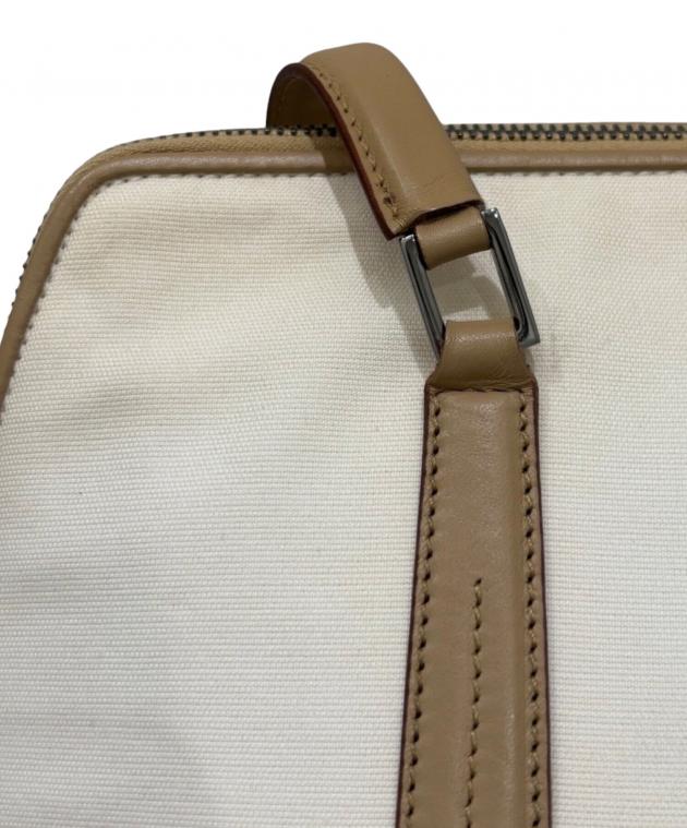 中古・古着通販】GUCCI (グッチ) キャンバス レザーハンドバッグ