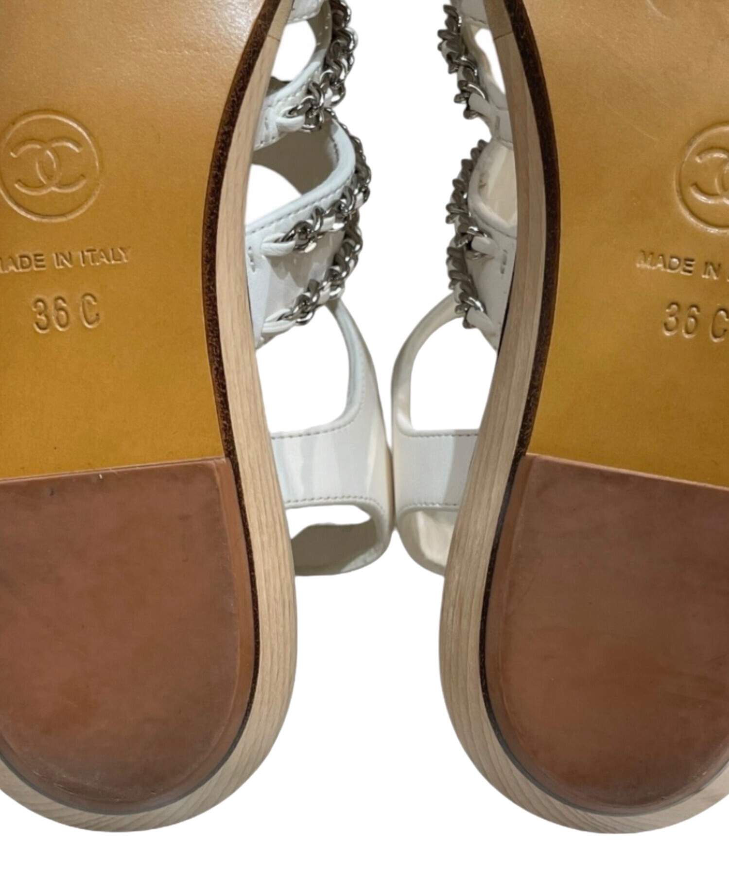 中古・古着通販】CHANEL (シャネル) チェーン ココマーク ウェッジ