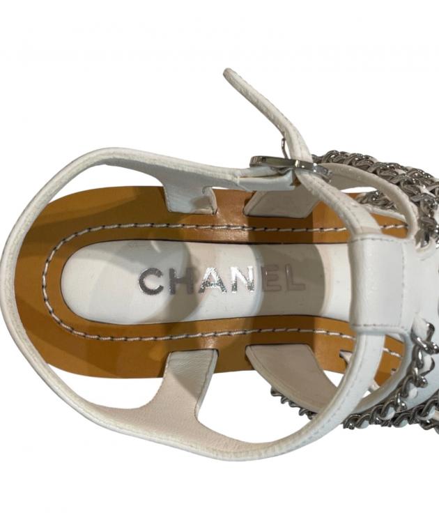 中古・古着通販】CHANEL (シャネル) チェーン ココマーク ウェッジ