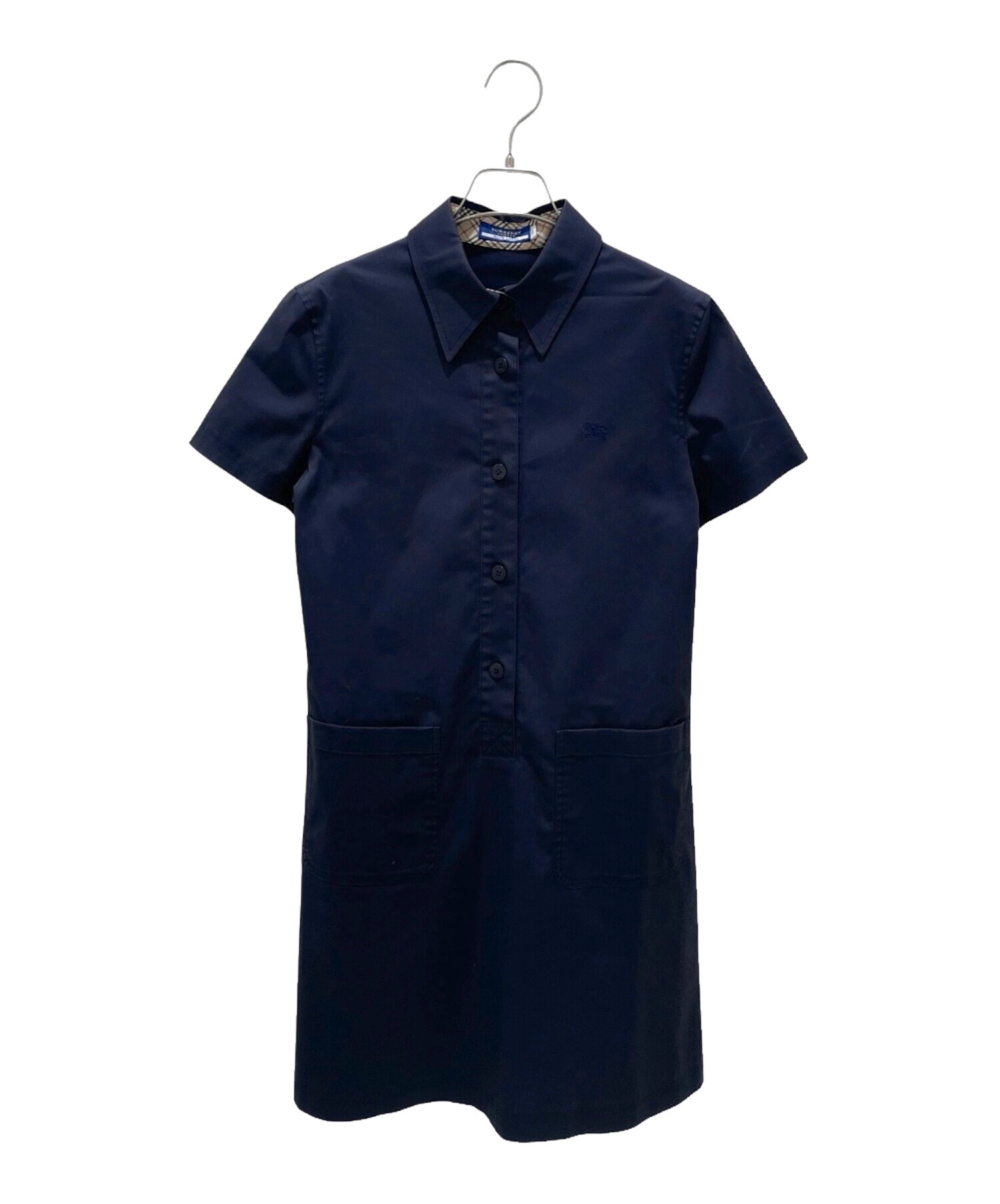 BURBERRY ブルーレーベル 半袖ワンピース 36 中古・古着通販】BURBERRY BLUE LABEL (バーバリー ブルー レーベル