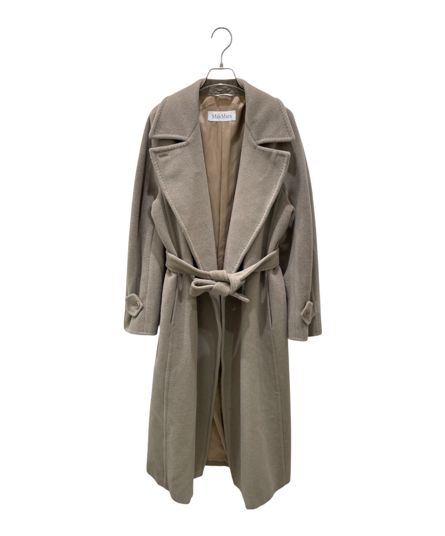 中古・古着通販】MaxMara (マックスマーラ) ロングコート ベージュ