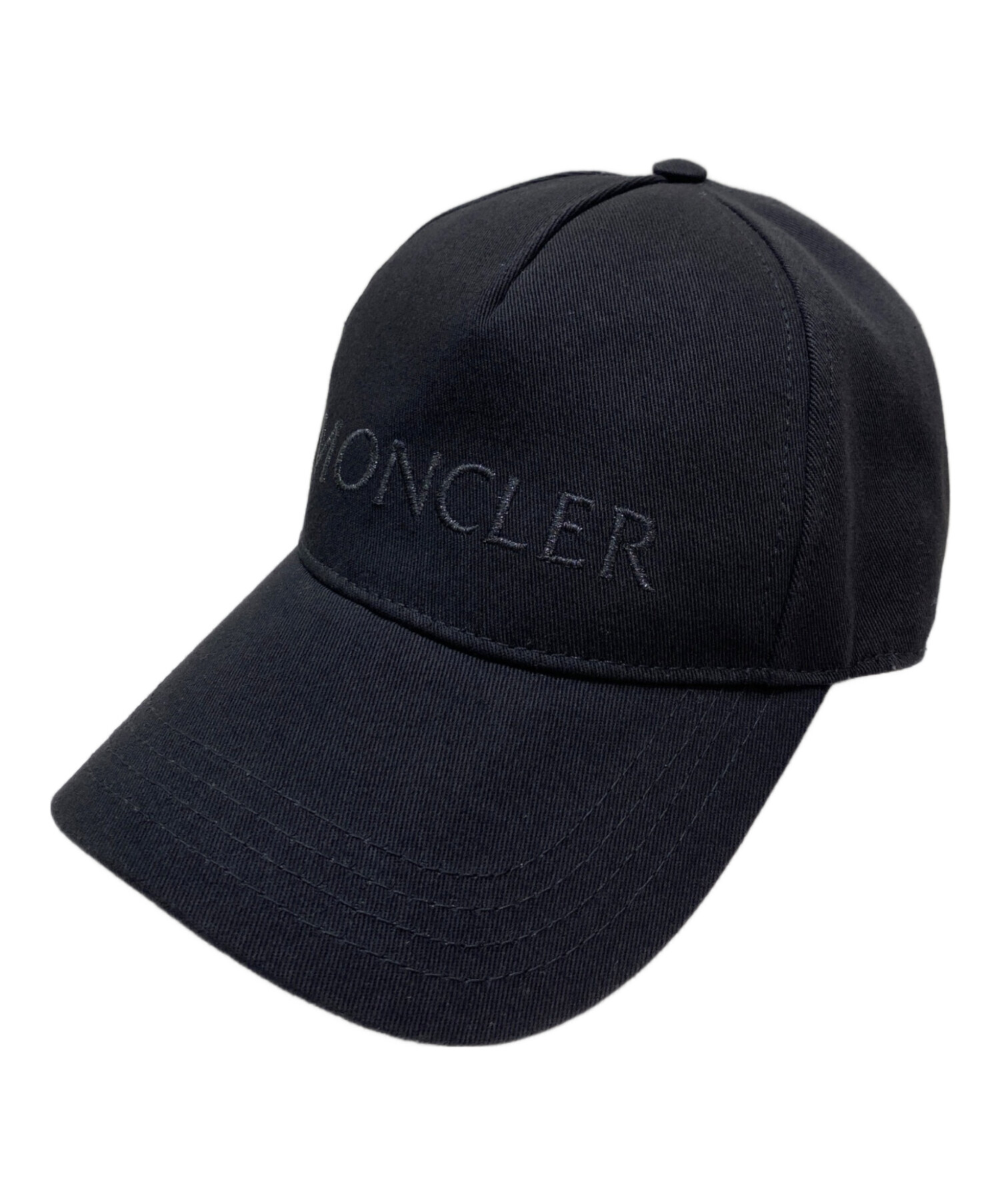 中古・古着通販】MONCLER (モンクレール) ロゴキャップ ブラック