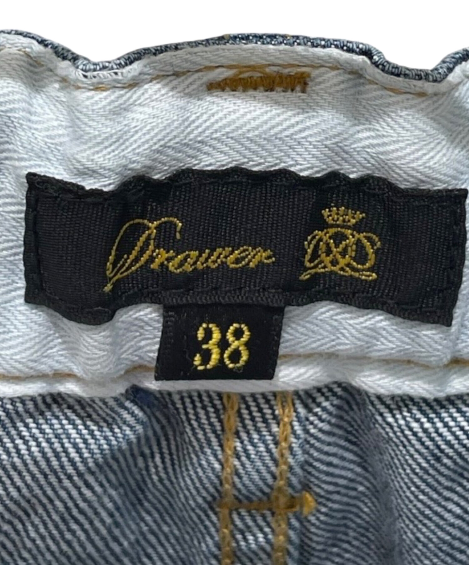 中古・古着通販】DRAWER (ドゥロワー) ブリーチデニム5Pドロスト