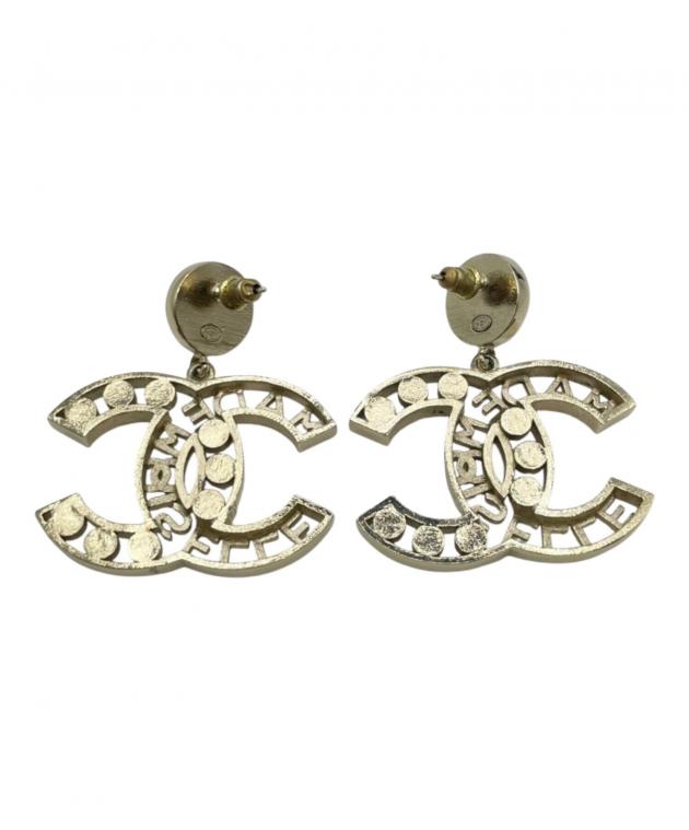 中古・古着通販】CHANEL (シャネル) ココマーク パールピアス ゴールド