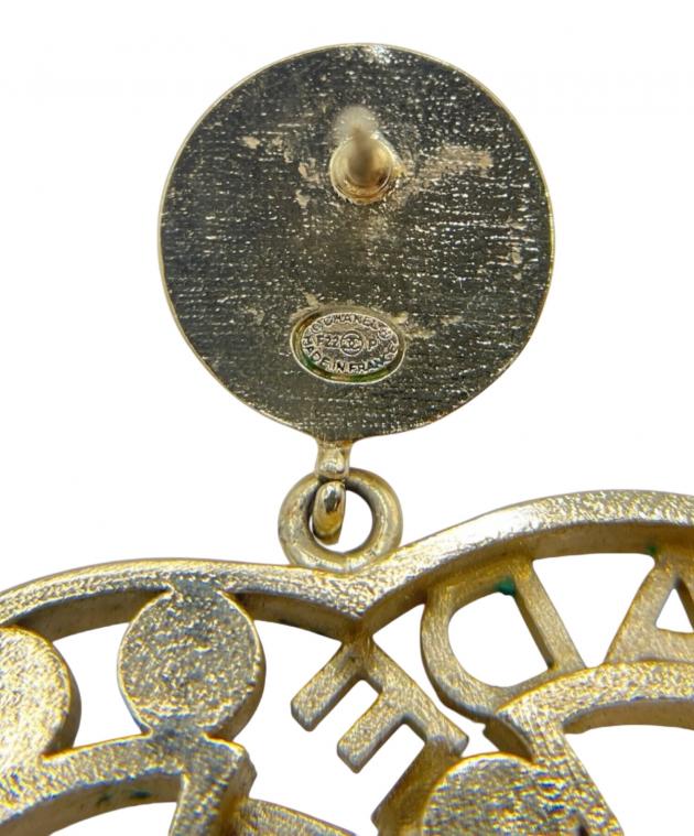 中古・古着通販】CHANEL (シャネル) ココマーク パールピアス ゴールド