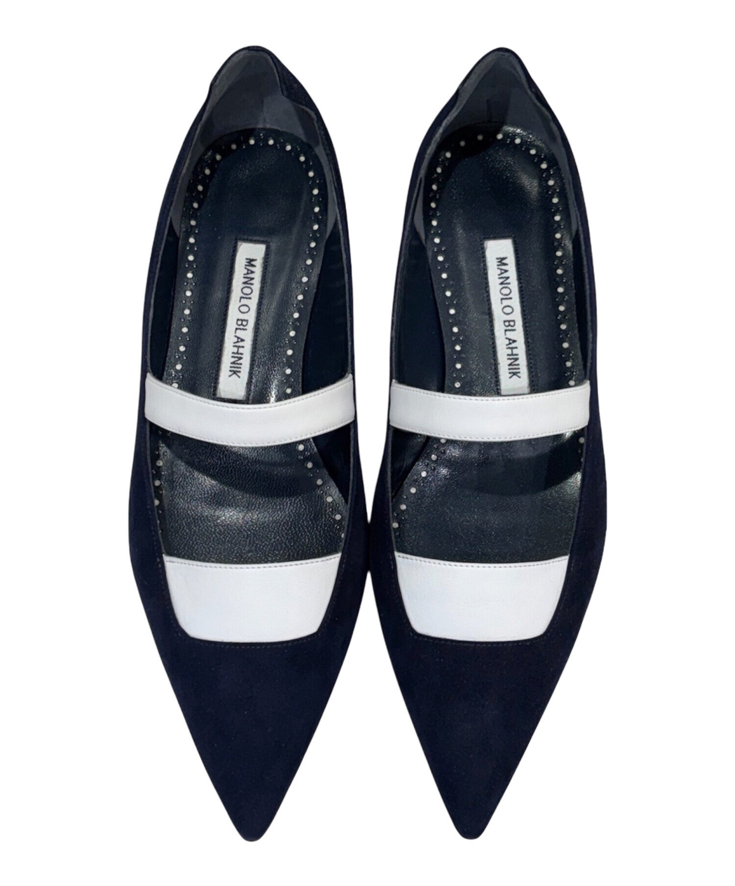 中古・古着通販】Manolo Blahnik (マノロ ブラニク) フラットパンプス
