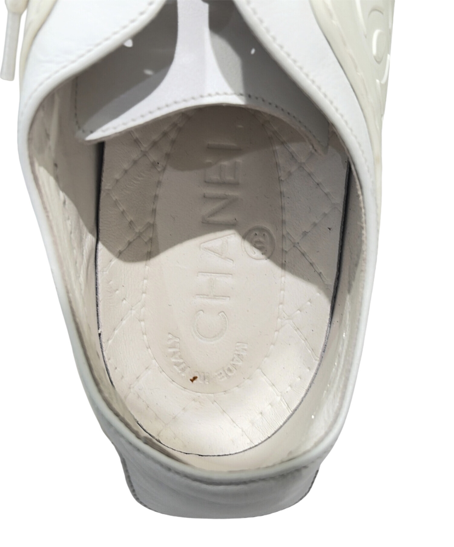 中古・古着通販】CHANEL (シャネル) ココマークスニーカー ホワイト
