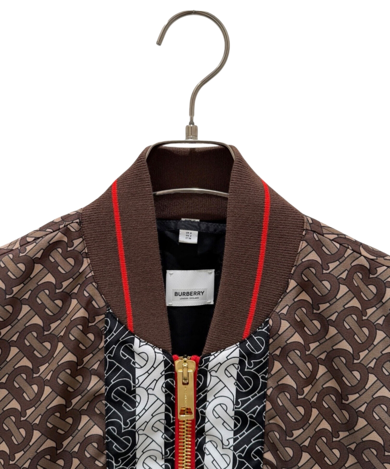 中古・古着通販】BURBERRY (バーバリー) ブルゾン ブラウン サイズ:36