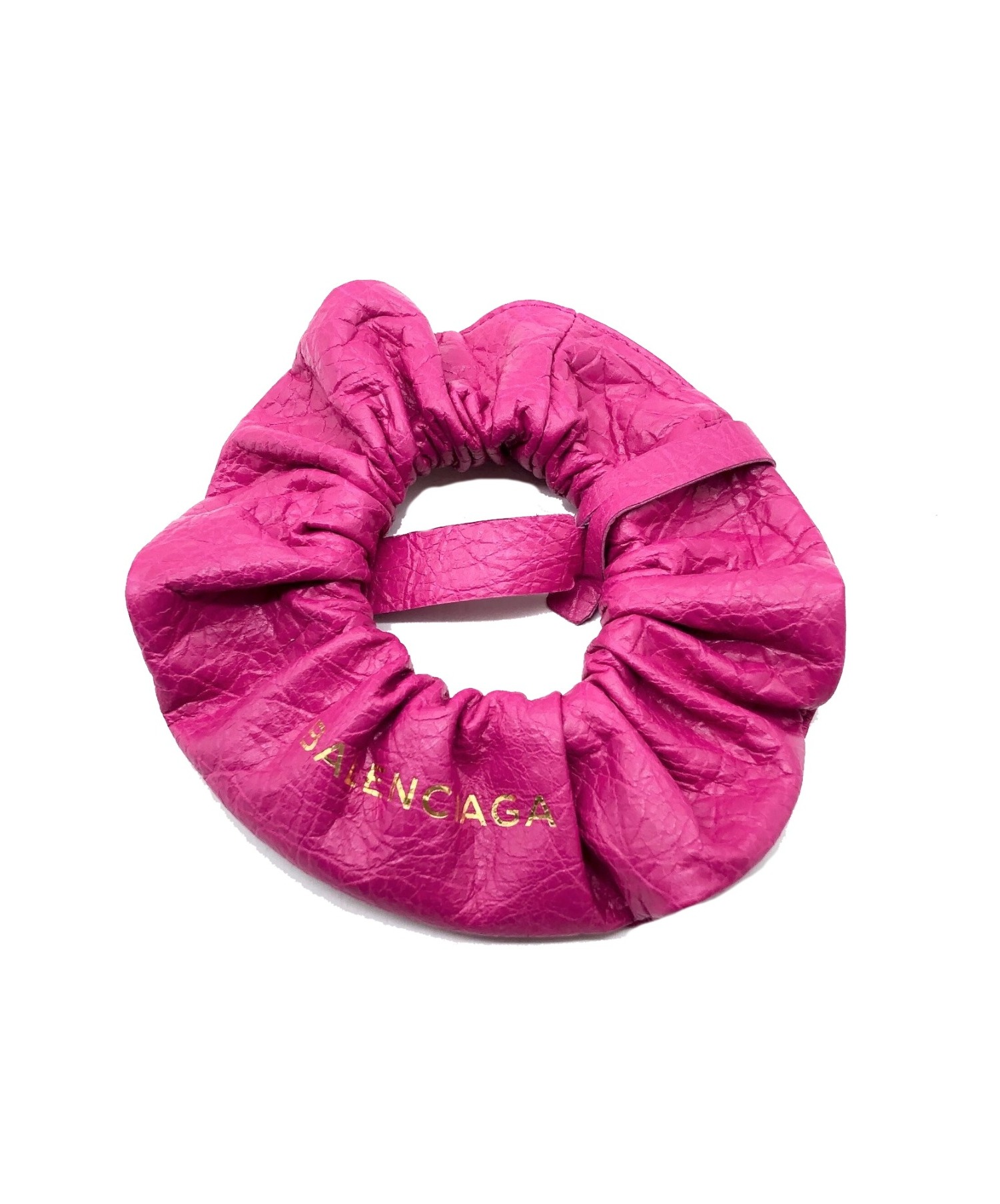 値下げしました！早い者勝ち！BALENCIAGA シュシュ 新品未使用！！ 中古・古着通販】BALENCIAGA (バレンシアガ) レザーシュシュ