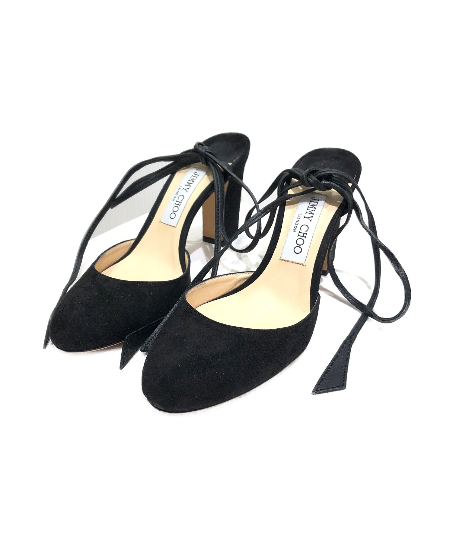 未使用品　ジミーチュウ　ブラックスウェードパンプス　36 1/2 中古・古着通販】JIMMY CHOO (ジミーチュウ) スウェードパンプス