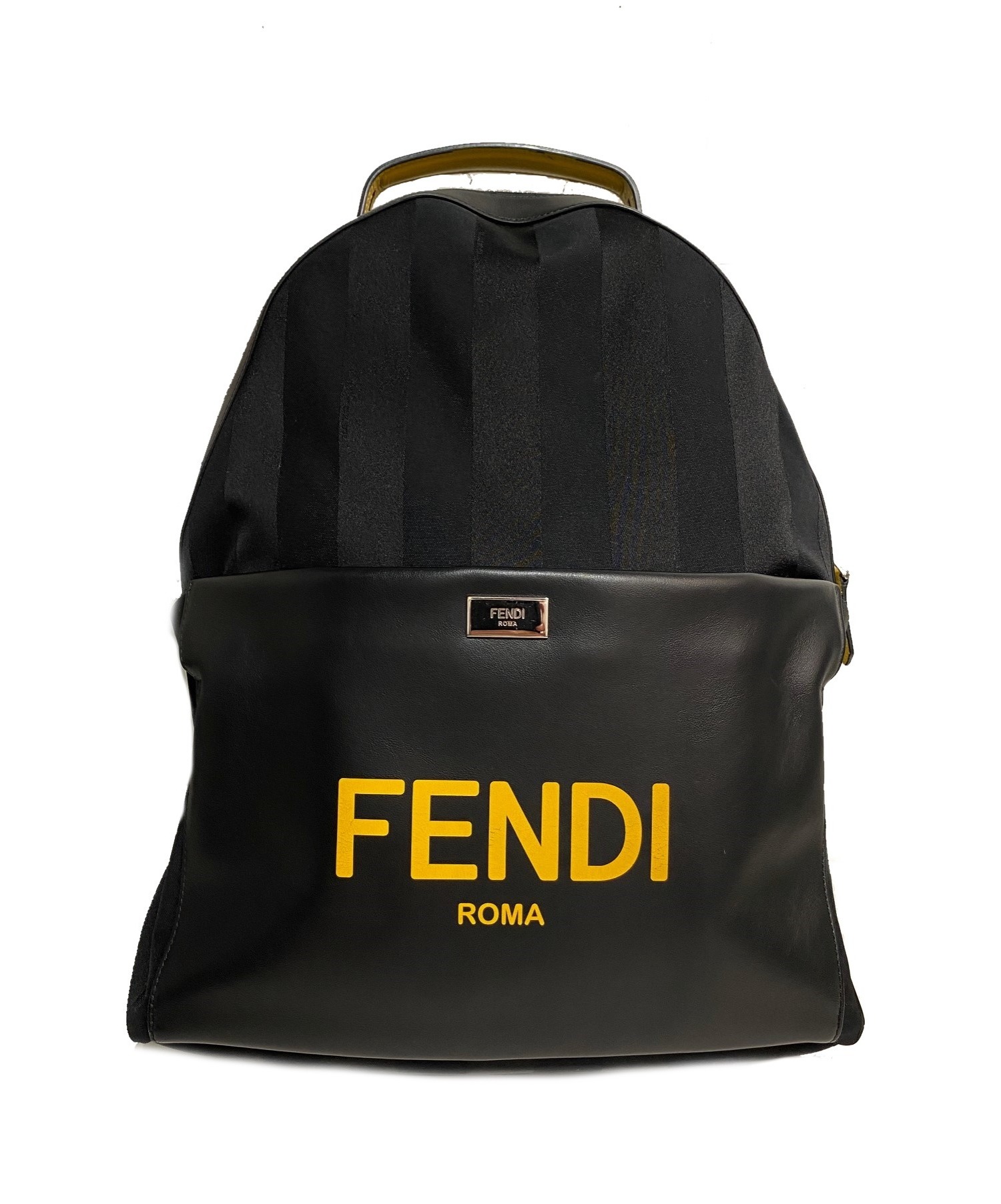 中古・古着通販】FENDI (フェンディ) 20AW ロゴバックパック イエロー 