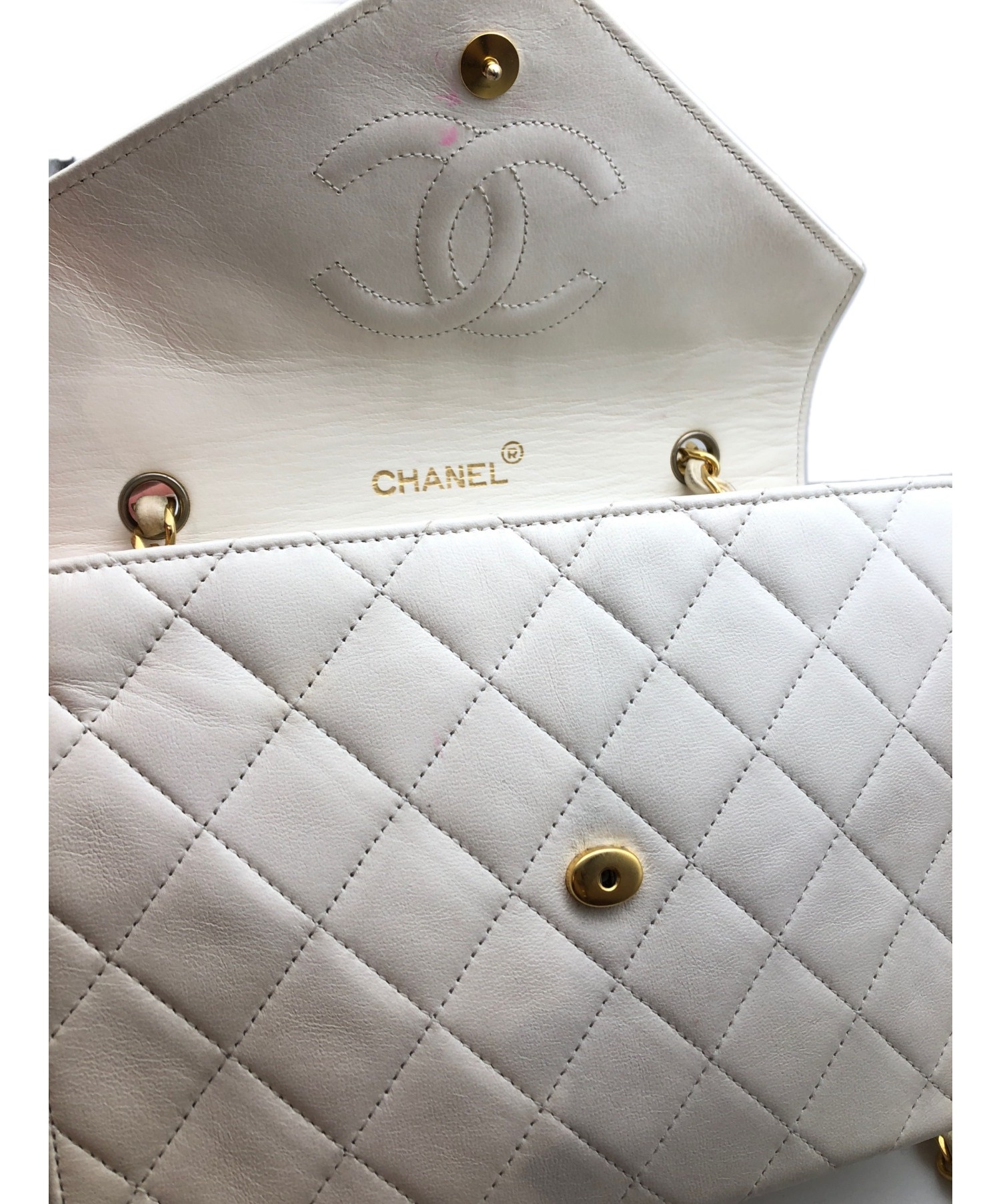 中古・古着通販】CHANEL (シャネル) シングルフラップココマーク 