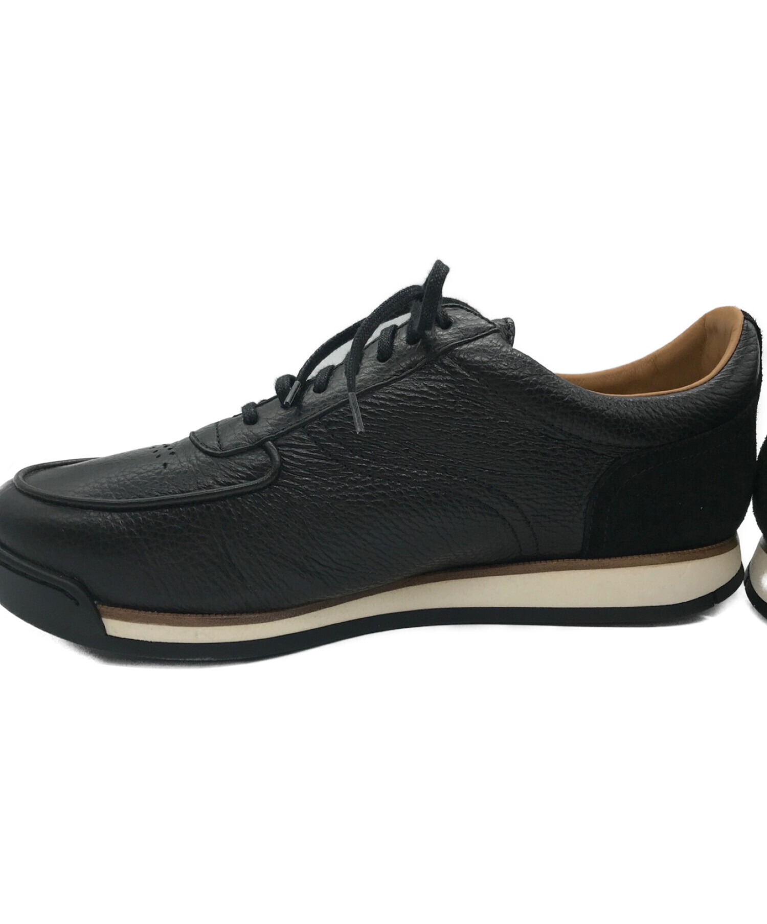 中古・古着通販】JOHN LOBB (ジョンロブ) レザースニーカー ブラック