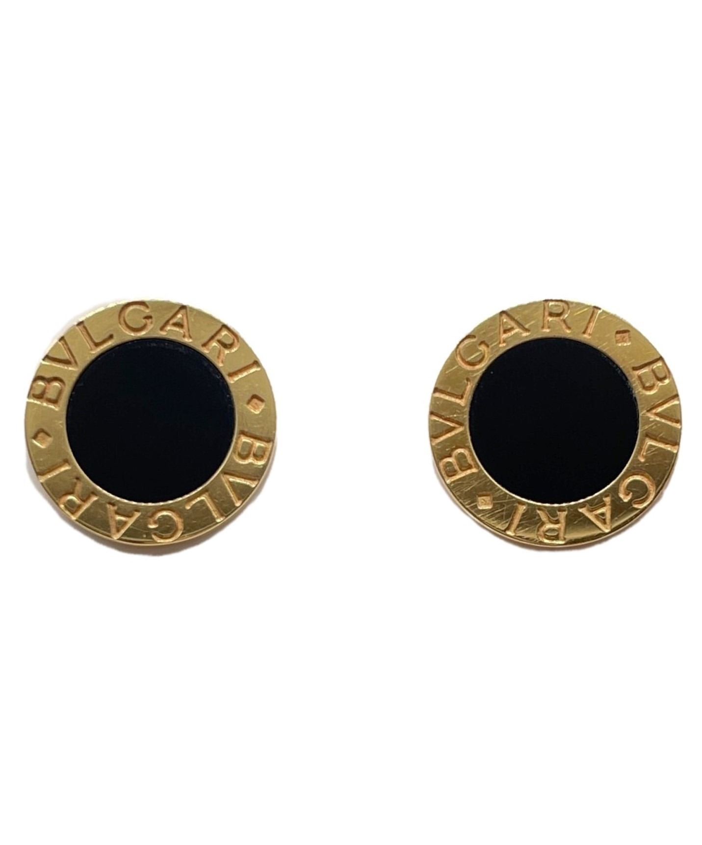 BVLGARI ブルガリ ピアス 片耳ゴールド ブラック 中古・古着通販】BVLGARI (ブルガリ) ブルガリブルガリピアス サイズ