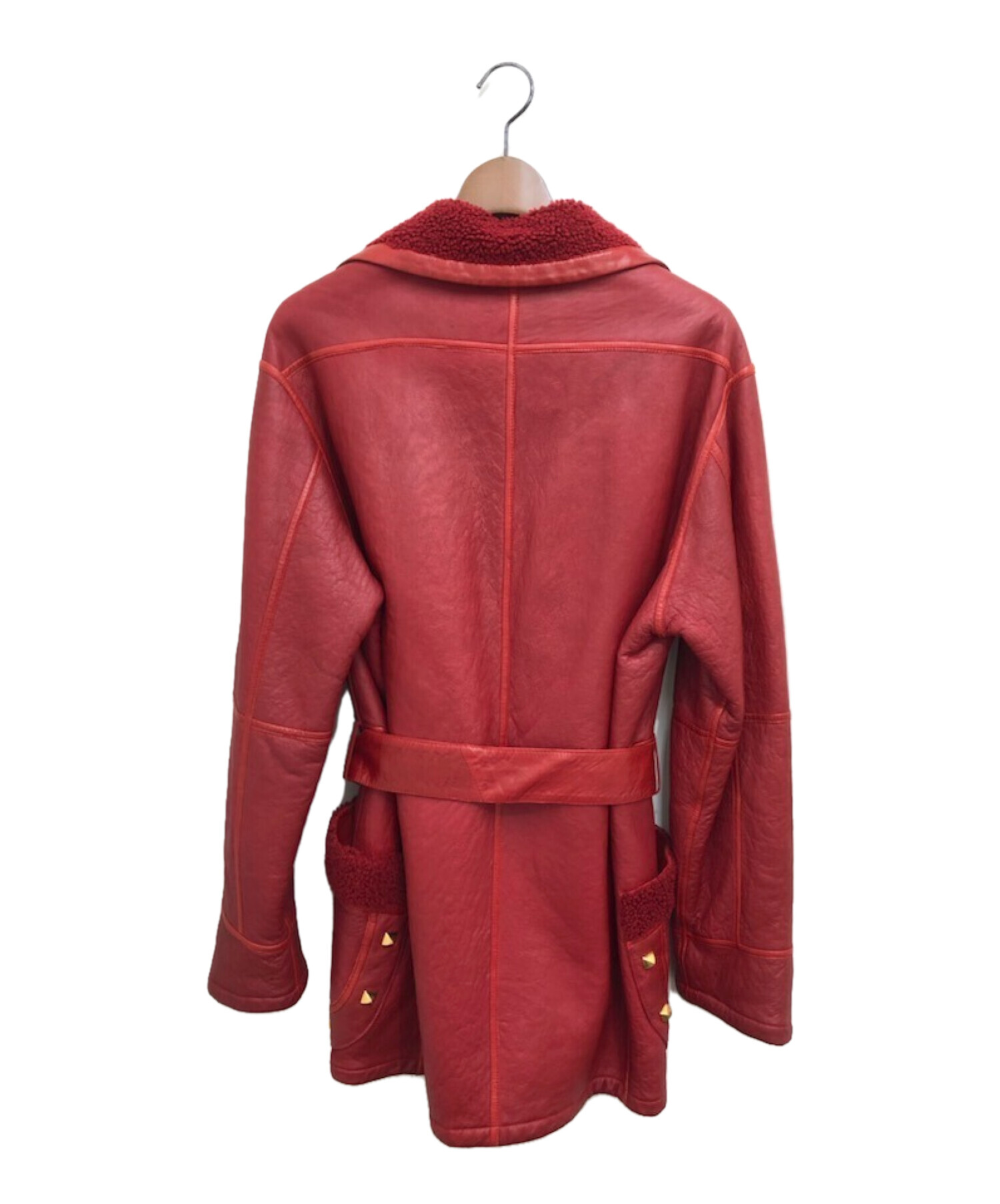 中古・古着通販】HERMES (エルメス) オールドスタッズレザーコート