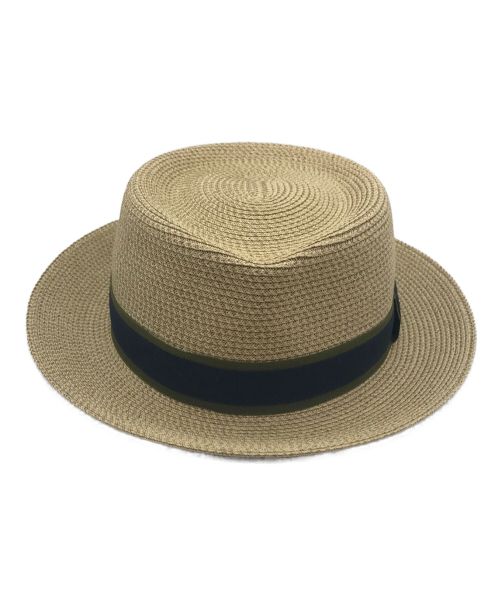 エルメス　セリエボタン　パナマハット 中古・古着通販】HERMES (エルメス) ペーパーパナマハット ベージュ